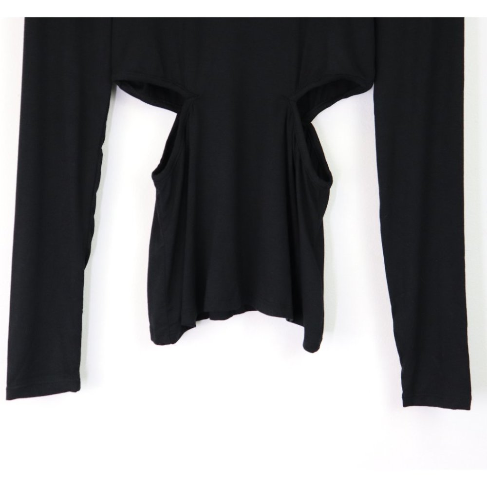 NWT Lovers + Friends Isana Turtleneck Cut Out Long Sleeve Top Black‎ Small - Picture 6 of 9